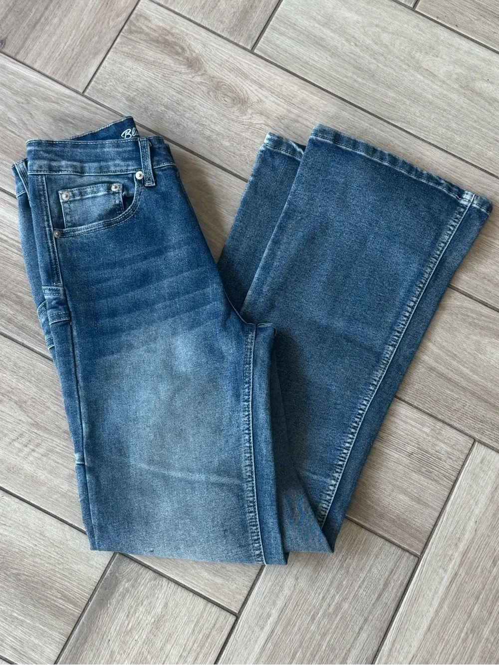 Blue Asphalt Women's Blue Bootcut flare Jeans